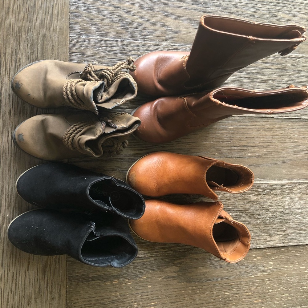 Toddler girl Size 7 boots Lot